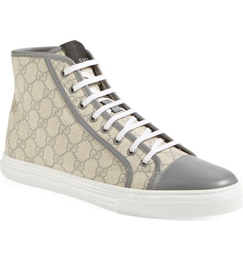 men's gucci white sneakers|gucci high top sneakers men's.